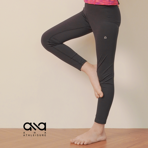 [QMI Qmi Athleisure] Kids Girls Yoga Clothes Plain Leggings Infant Training Daily Sportswear lg01