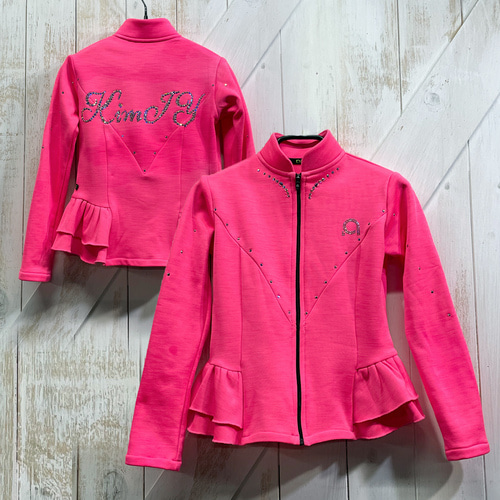 [QMI] Pink frill initial tailored jacket