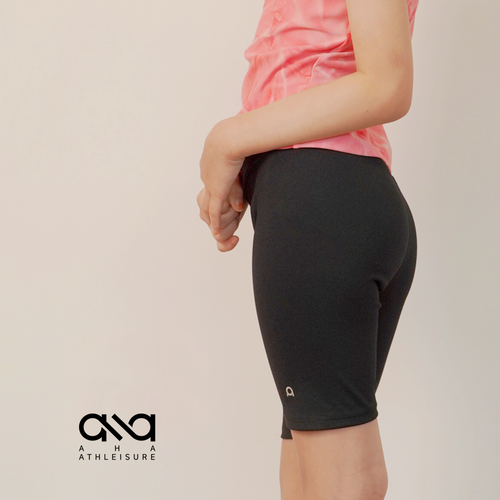 [QMI Qmi Athleisure] Kids Girls Shorts Yoga Wear Plain Part 4 Leggings Toddler Training Sportswear lg03