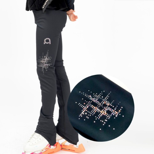 【QMI】PT12交叉裤花样滑冰服花样滑冰比赛服滑冰练习服裤子Qmi国际